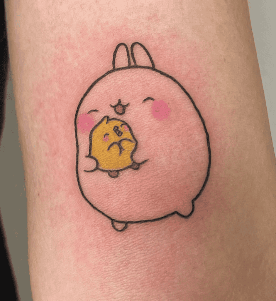 Molang Rabbit Tattoo