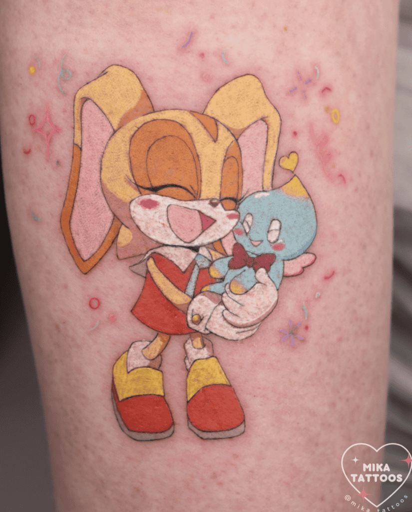 Cream the Rabbit Tattoo
