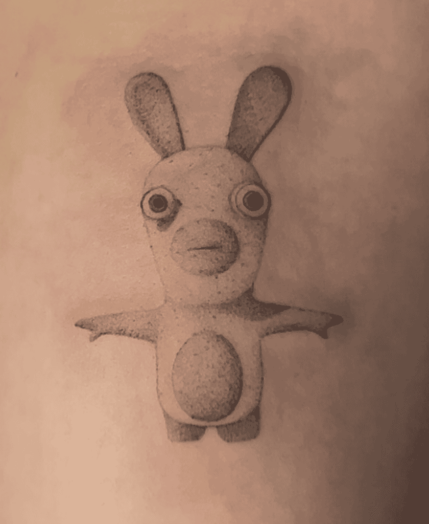 Rabbids Rabbit Tattoo