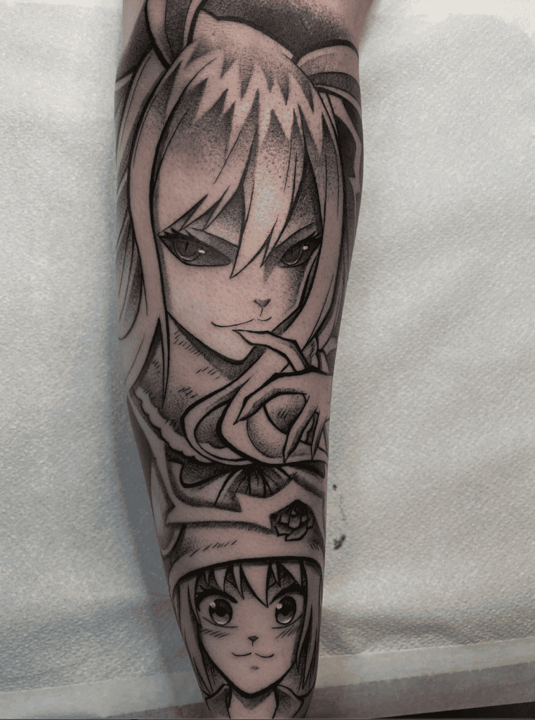 Carrot Sulong Rabbit Tattoo