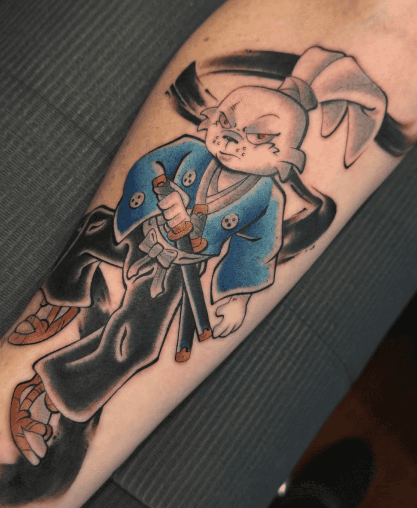 Usagi Yojimbo Rabbit Tattoo