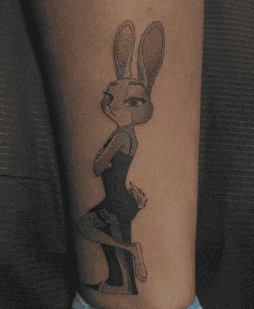 Judy Hopps Rabbit Tattoo