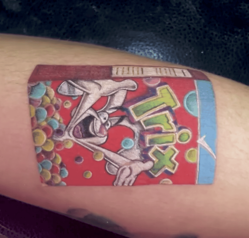 The Trix Rabbit Tattoo
