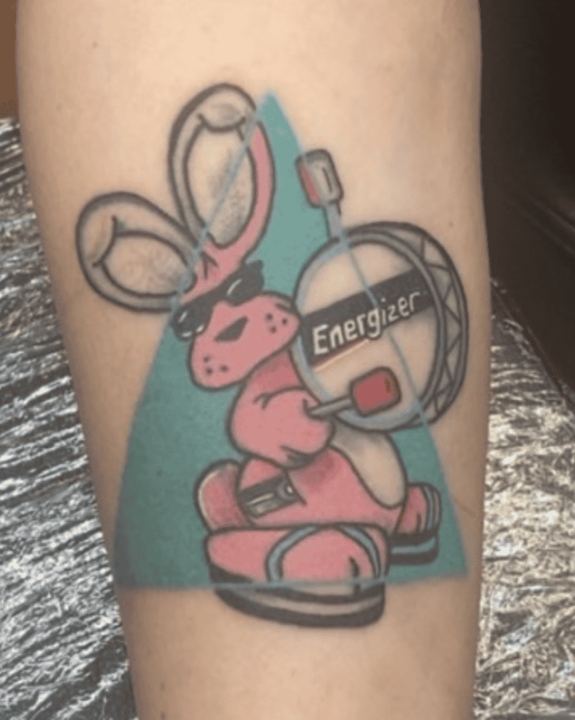The Energizer Bunny Rabbit Tattoo