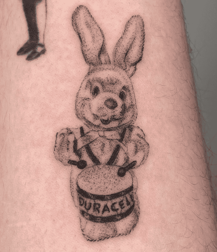 Duracell Bunny Rabbit Tattoo
