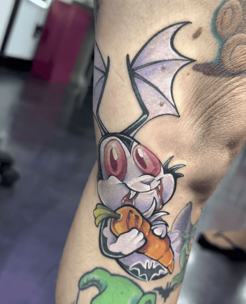 Bunnicula Rabbit Tattoo