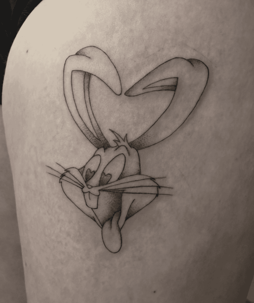 Bugs Bunny Love Looney Tunes Tattoo