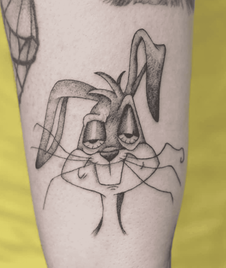 Bugs Bunny Tired Looney Tunes Tattoo