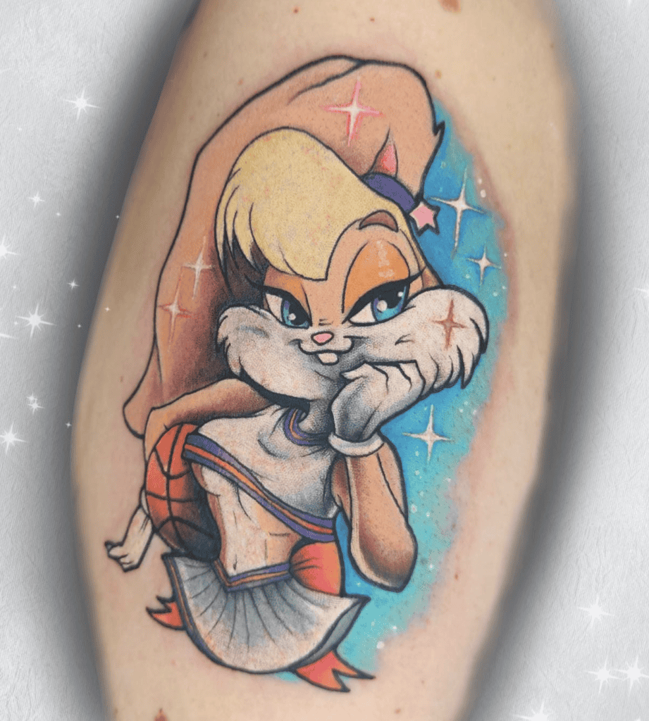 Lola Bunny Basketball Looney Tunes Tattoo