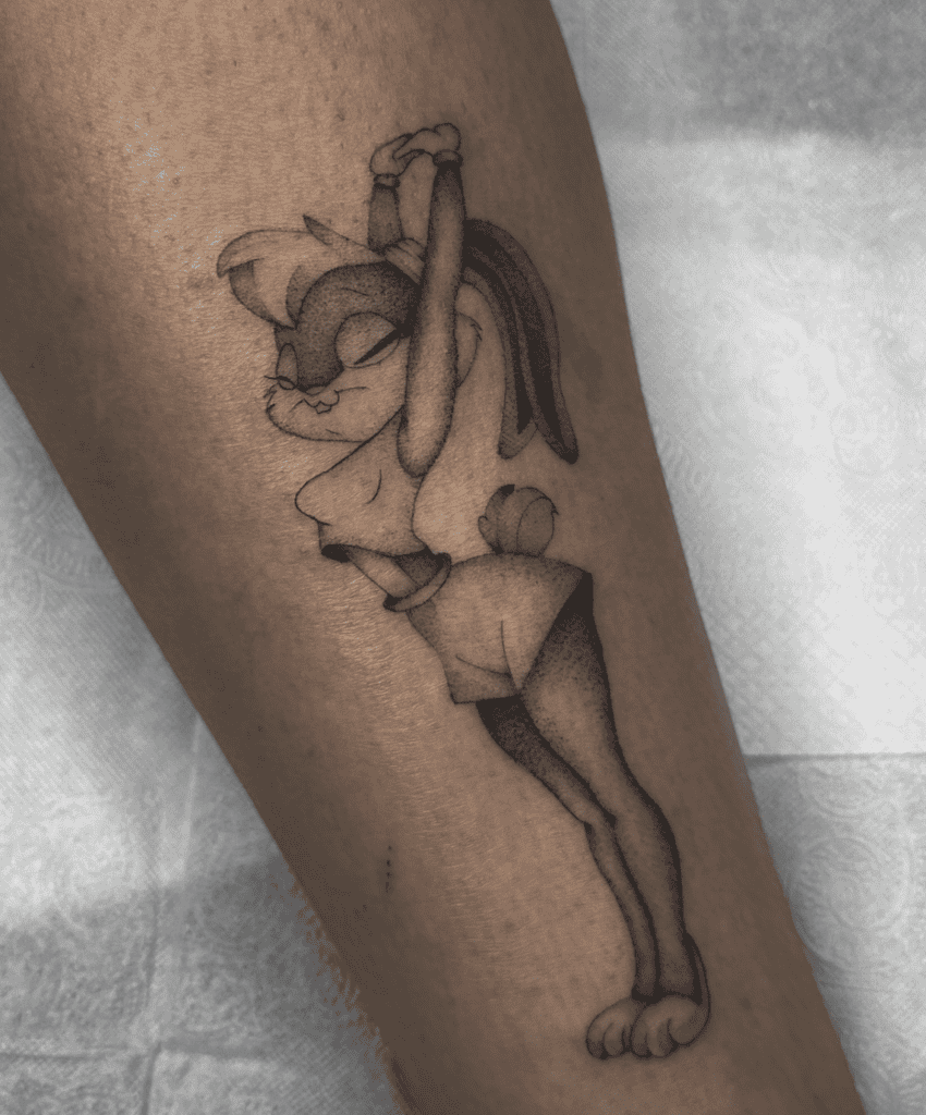 Lola Bunny Stretch Looney Tunes Tattoo