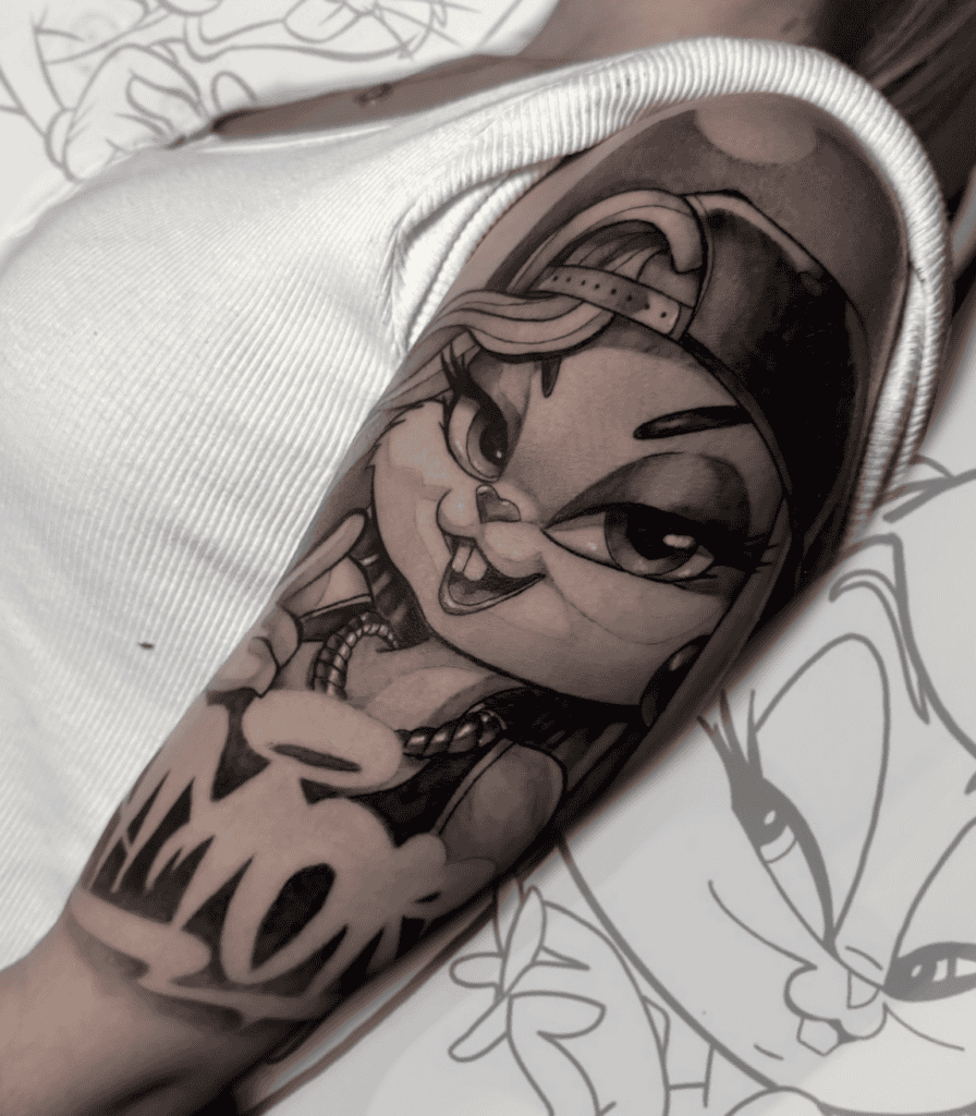 Lola Bunny Style Looney Tunes Tattoo