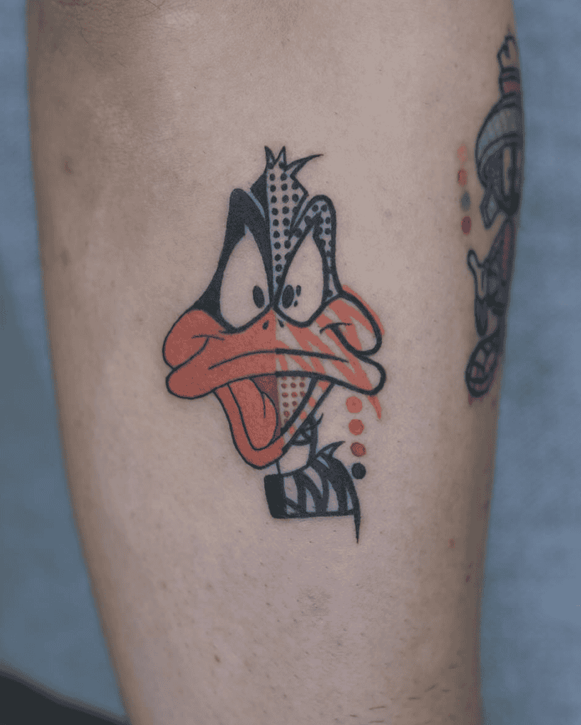 Daffy Duck Looney Tunes Tattoo