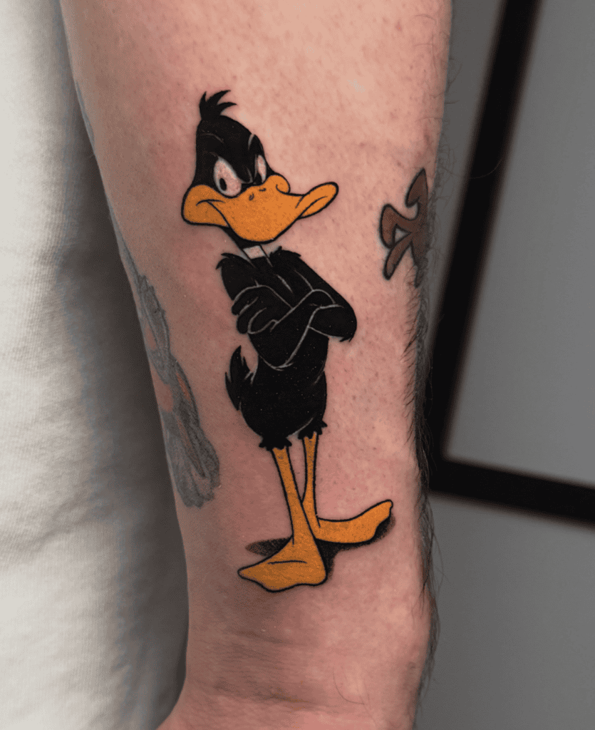 Daffy Duck Moody Looney Tunes Tattoo