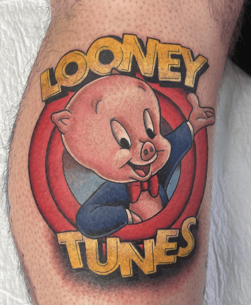 Porky Pig Finale Looney Tunes Tattoo