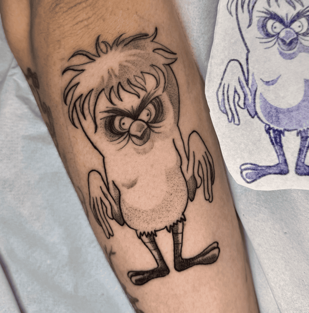 Tweety Monster Looney Tunes Tattoo