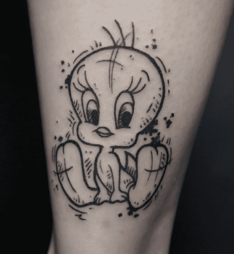 Tweety Sketch Looney Tunes Tattoo
