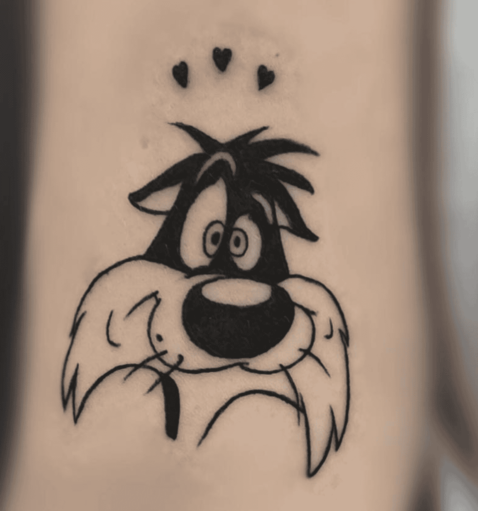 Sylvester Looney Tunes Tattoo