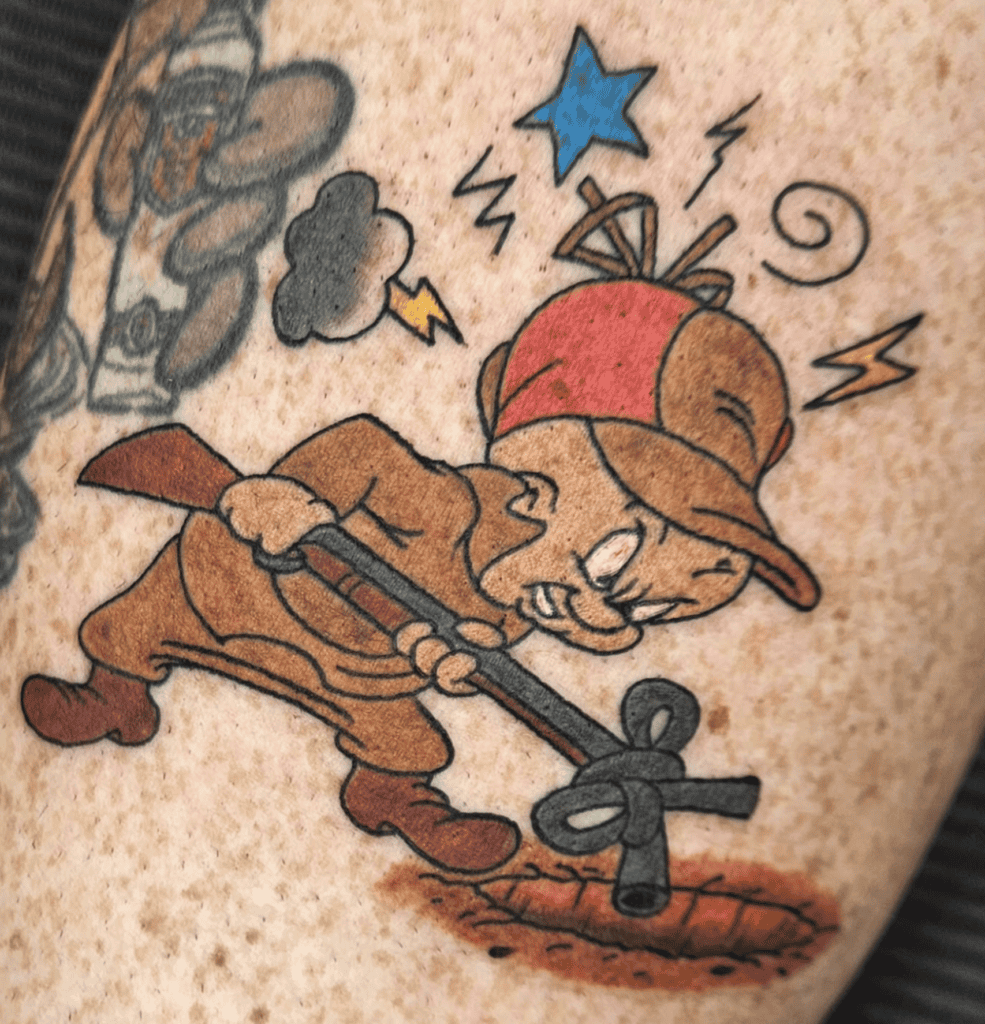 Elmer Fudd Looney Tunes Tattoo