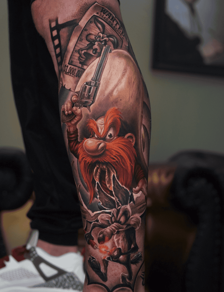 Yosemite Sam Looney Tunes Tattoo