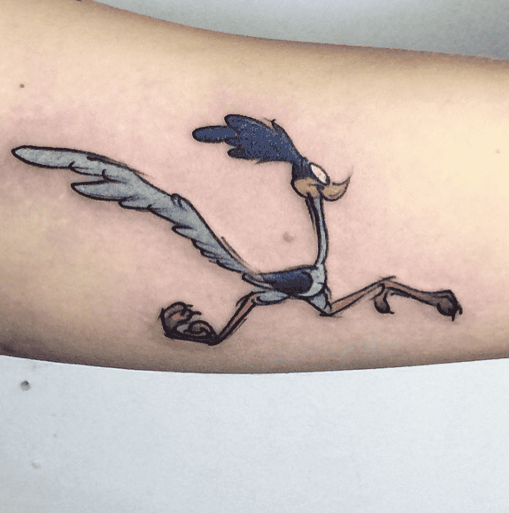 Road Runner Looney Tunes Tattoo