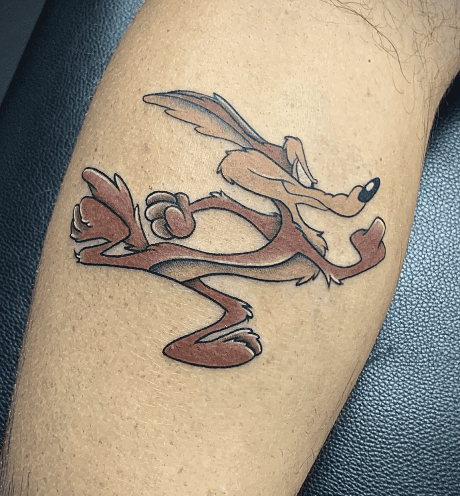 Wile E. Coyote Dash Looney Tunes Tattoo