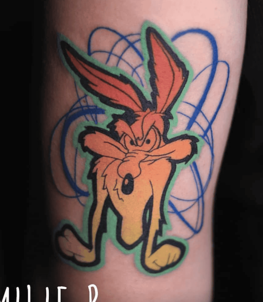 Wile E. Coyote Looney Tunes Tattoo