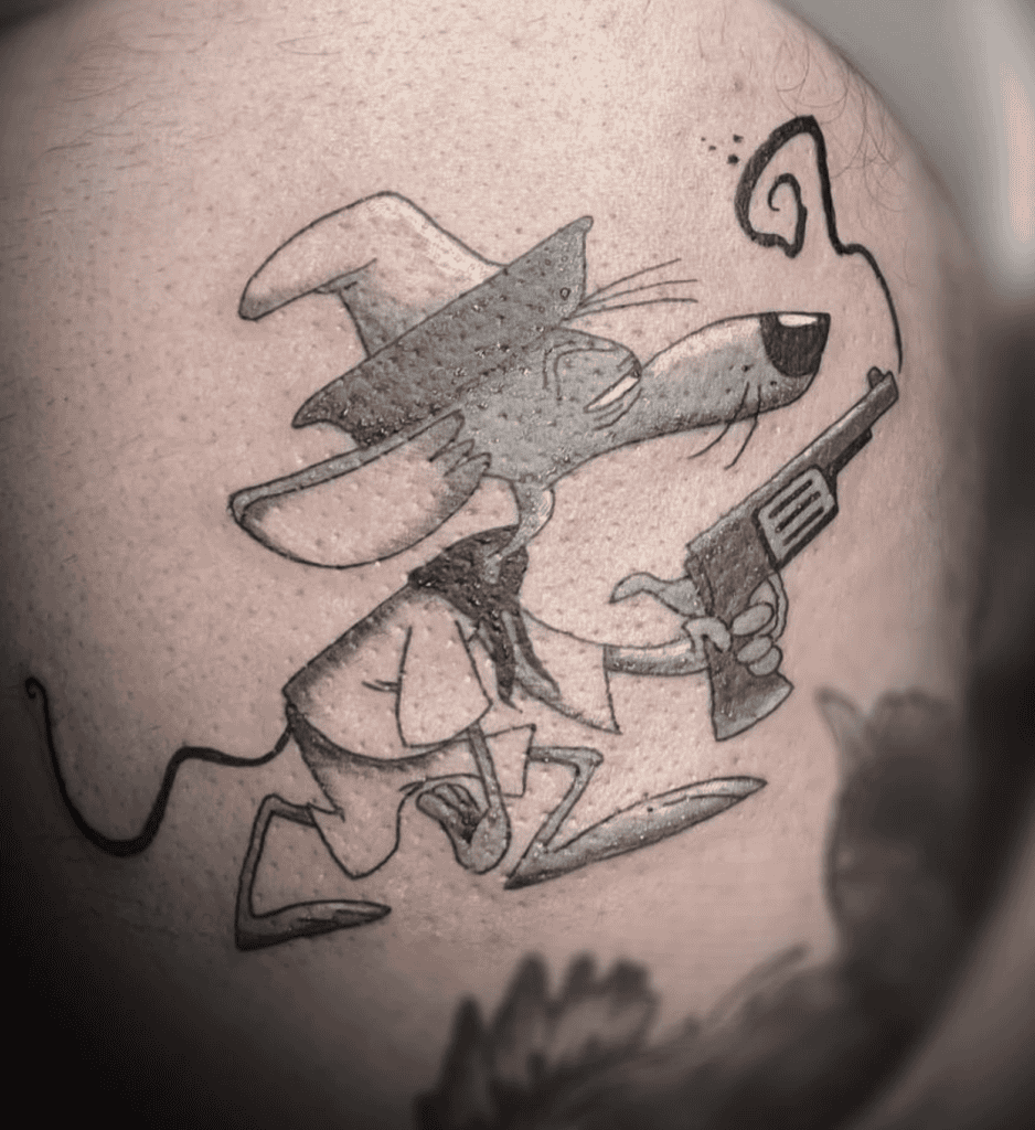 Slowpoke Rodriguez Gun Looney Tunes Tattoo