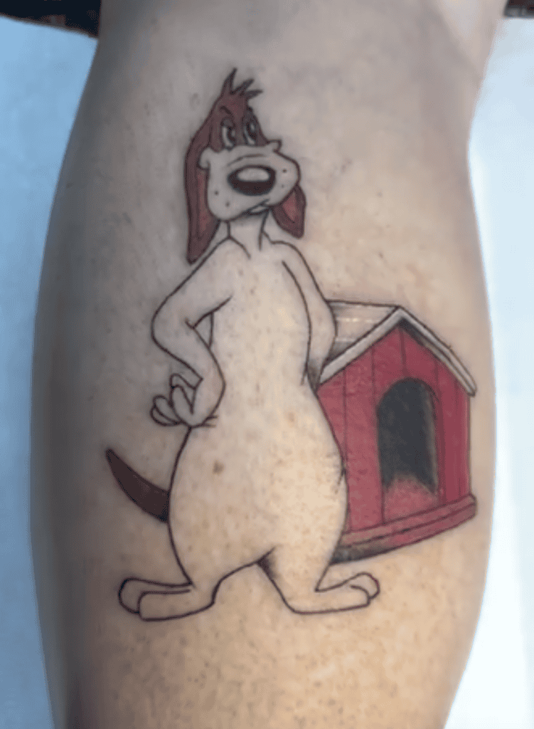 Barnyard Dawg Looney Tunes Tattoo