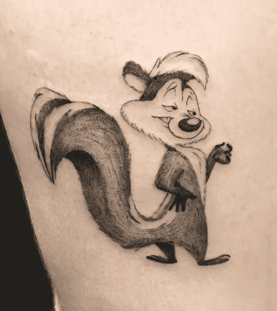 Pepé Le Pew Looney Tunes Tattoo