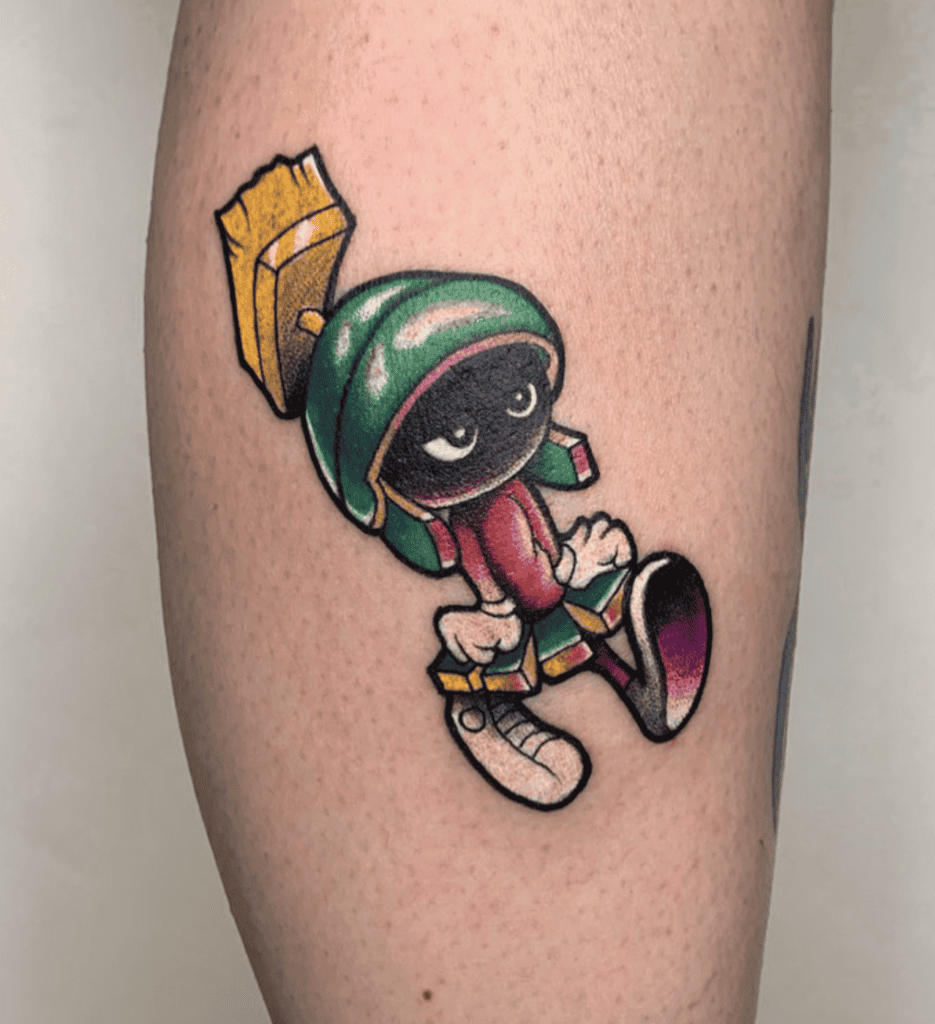 Marvin the Martian Angry Looney Tunes Tattoo