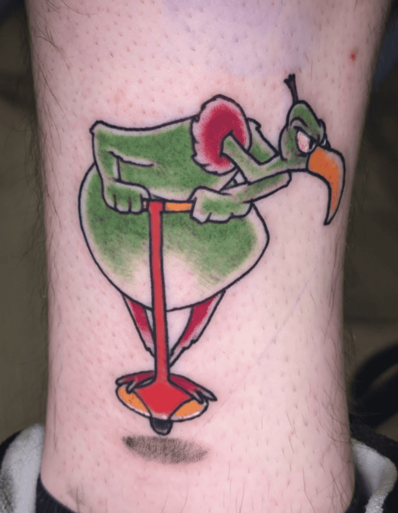 Instant Martian Scooter Looney Tunes Tattoo