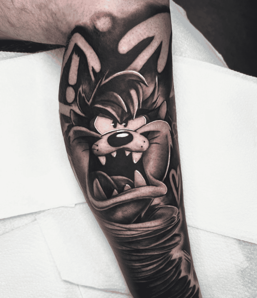 Taz Looney Tunes Tattoo