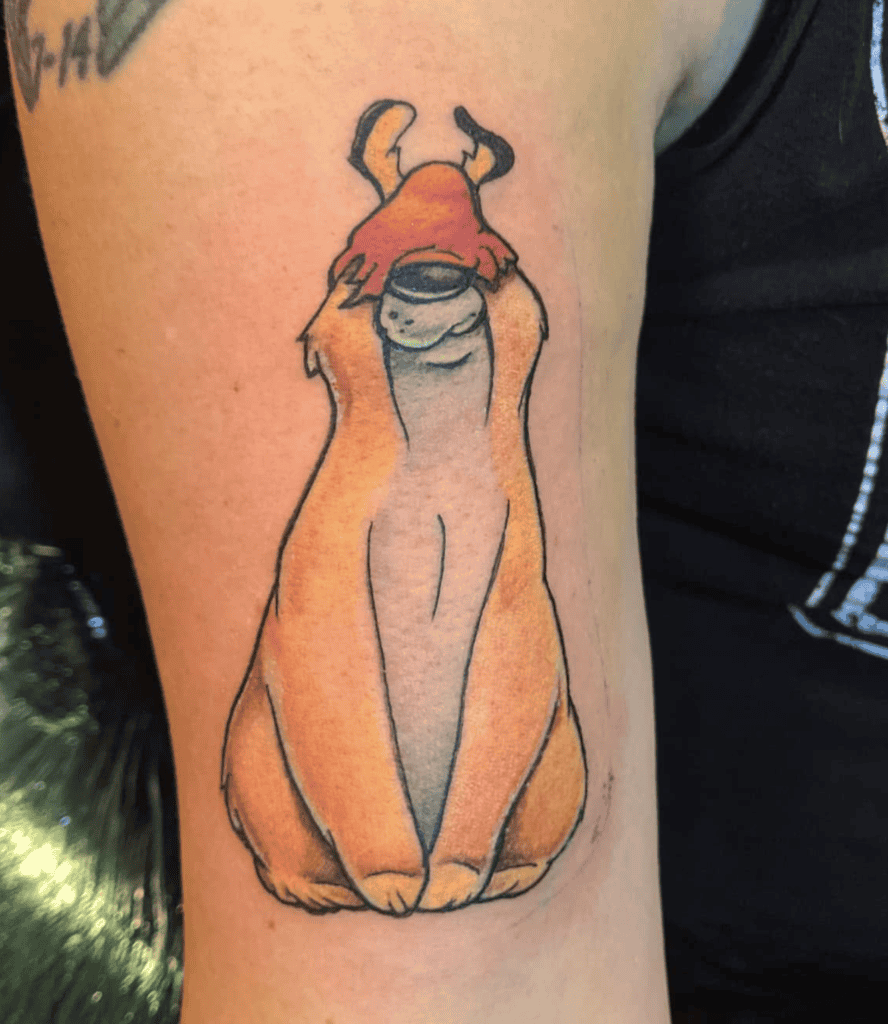 Sam Sheepdog Looney Tunes Tattoo