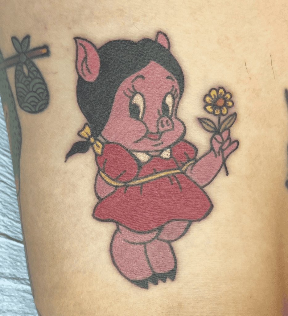 Petunia Pig Looney Tunes Tattoo