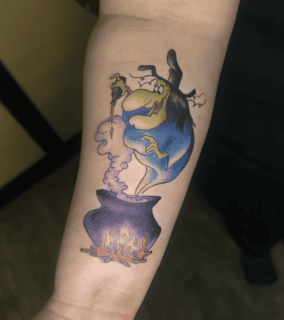 Witch Hazel Looney Tunes Tattoo