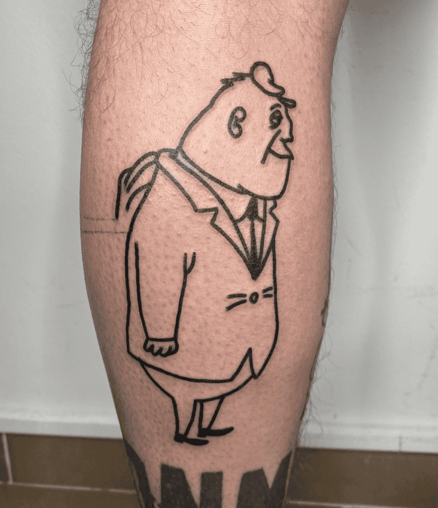 Mugsy Looney Tunes Tattoo