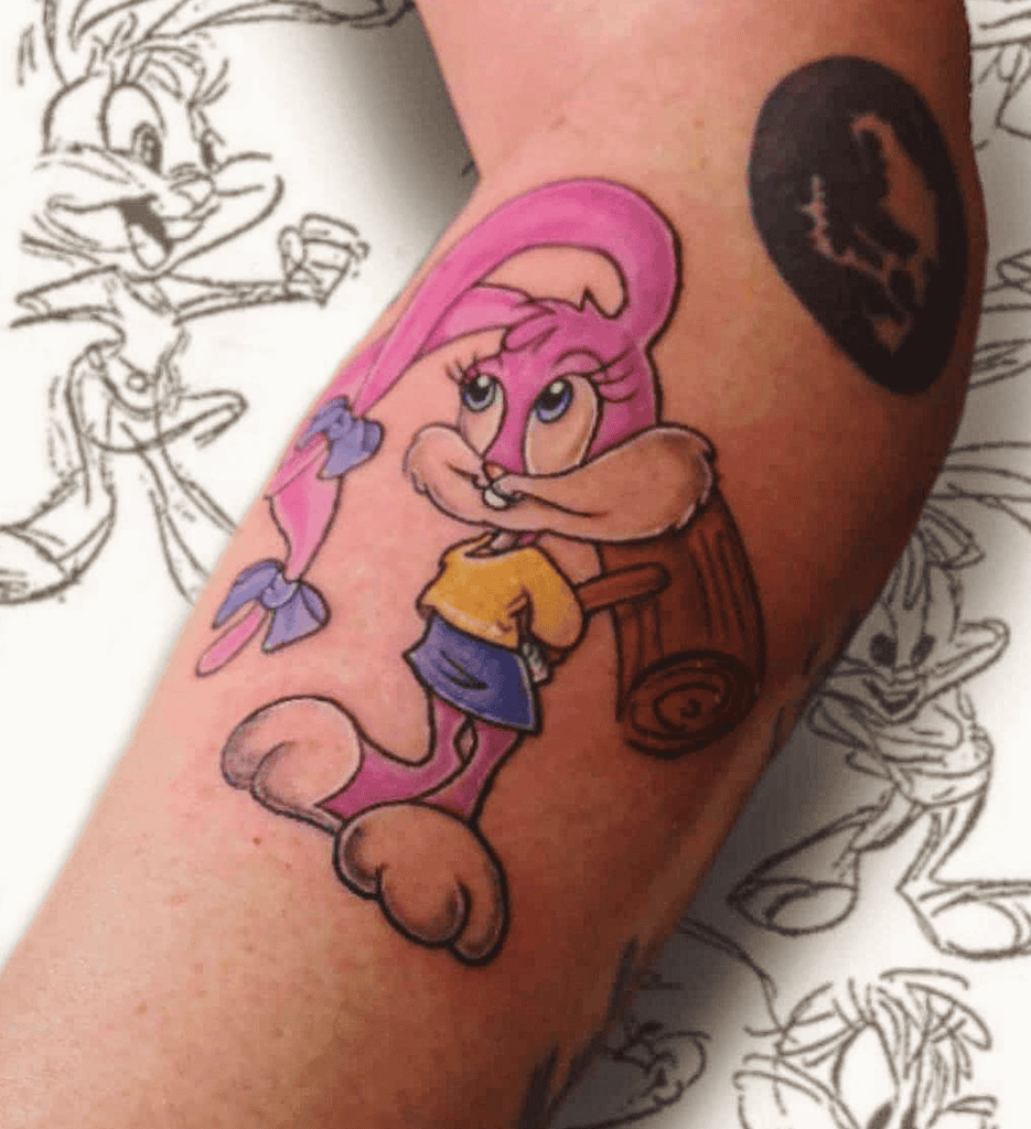 Babs Bunny Hammer Looney Tunes Tattoo