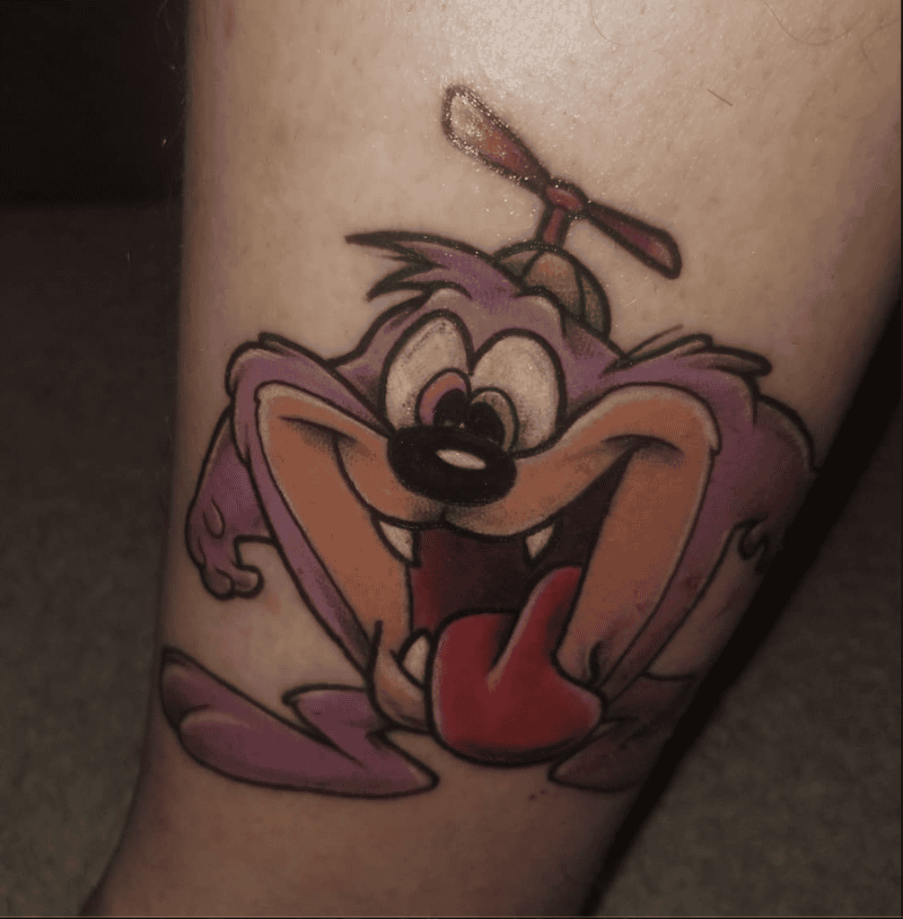 Dizzy Devil Looney Tunes Tattoo