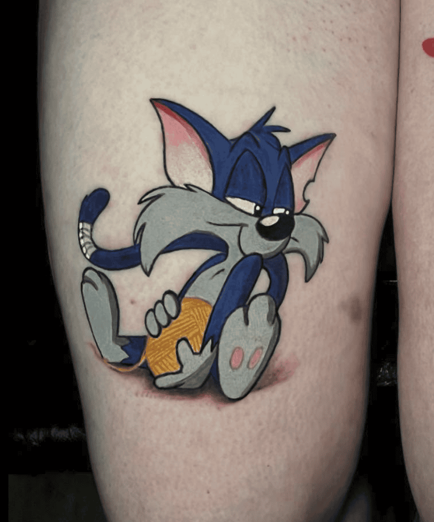 Furrball Looney Tunes Tattoo