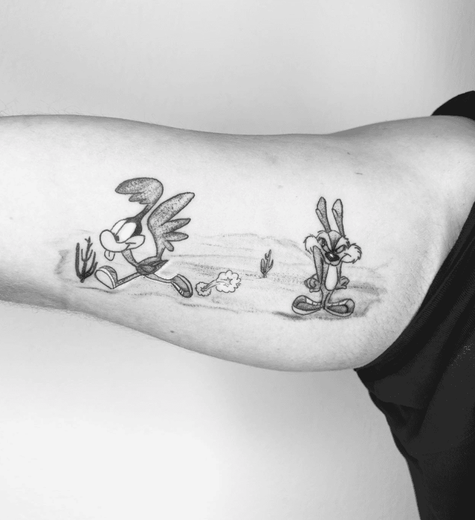 Little Beeper Looney Tunes Tattoo