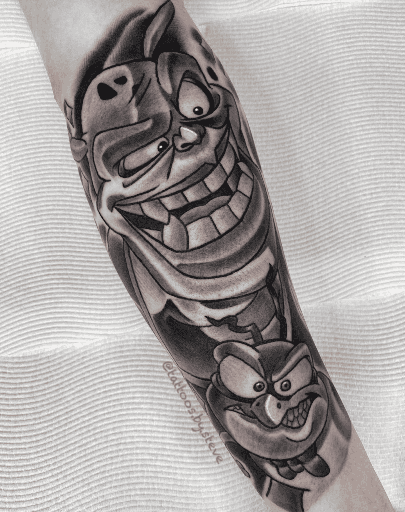 Monstars Boss Looney Tunes Tattoo