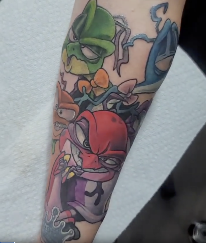 Monstars Colour Looney Tunes Tattoo