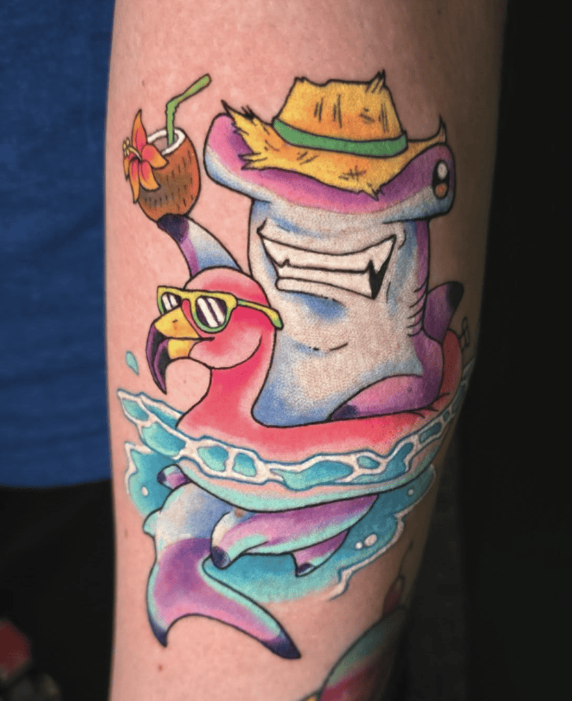 Hammerhead Shark Casual Tattoo