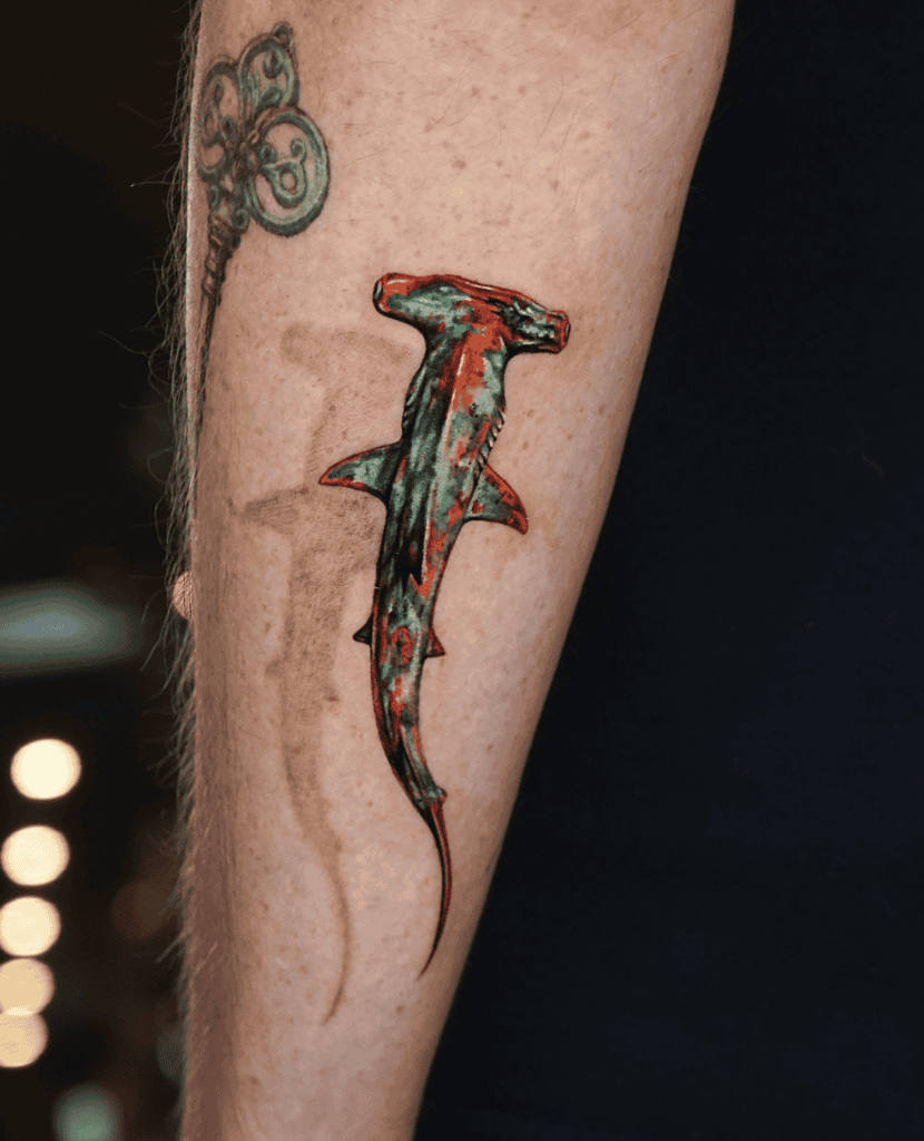 Hammerhead Shark Style Tattoo
