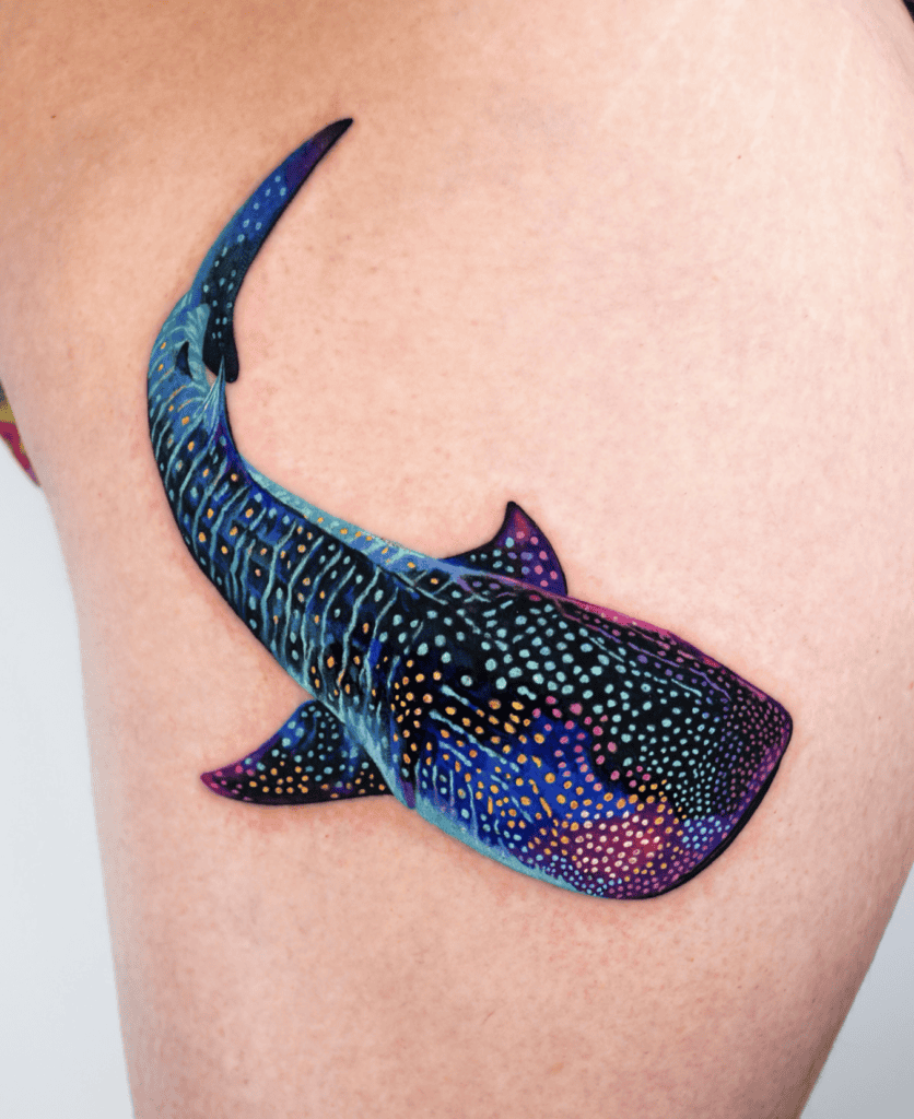 Whale Shark Colour Tattoo