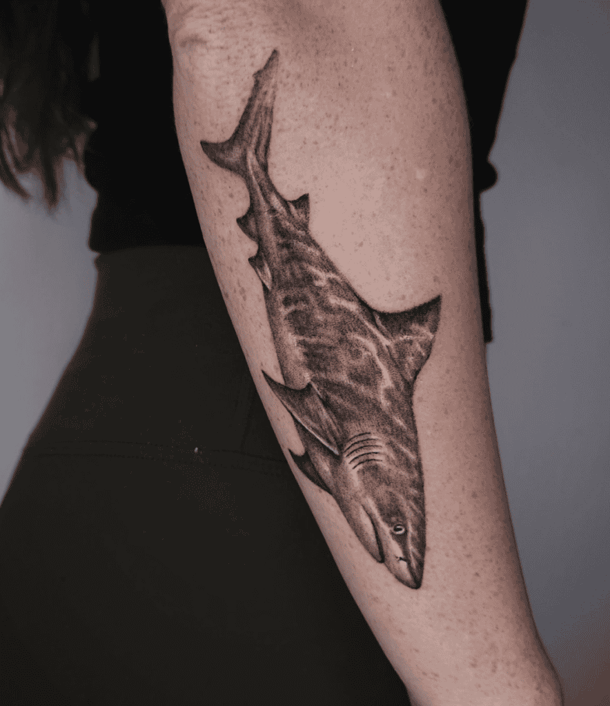 Bull Shark Ocean Tattoo