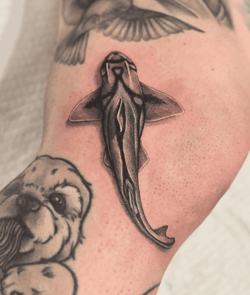Port Jackson Shark Swim Tattoo