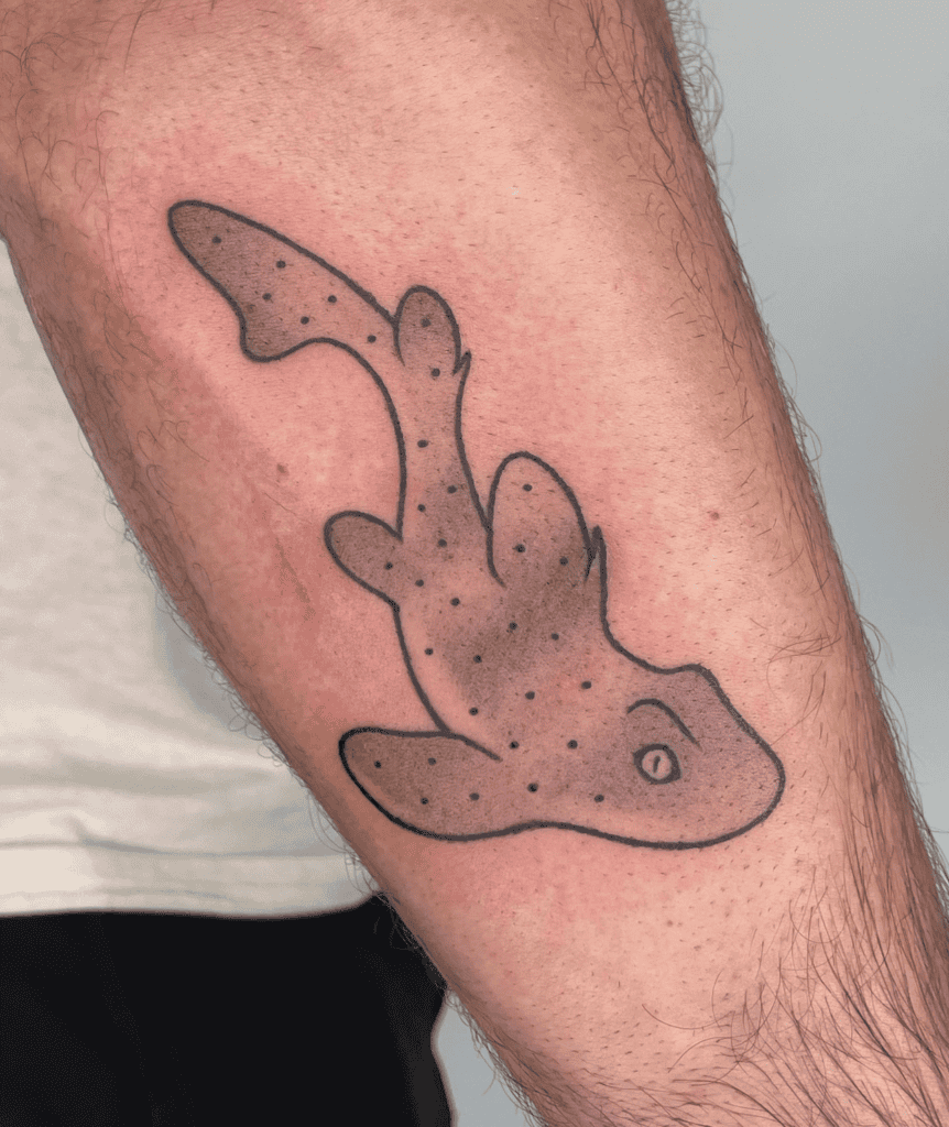 Horn Shark Swim Tattoo