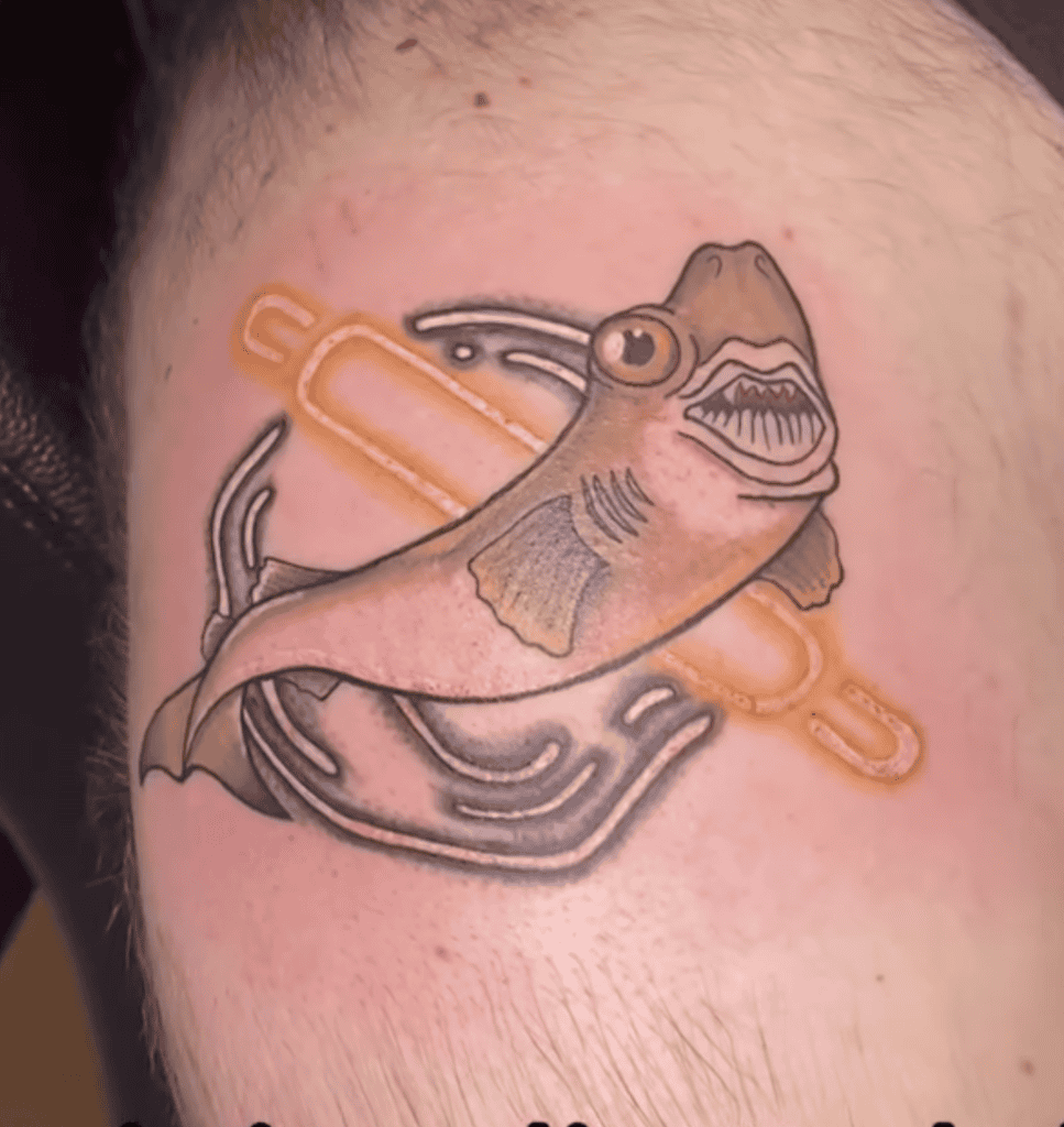 Cookiecutter Shark Cute Tattoo
