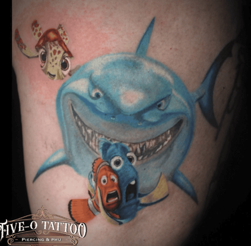 Bruce Nemo Shark Tattoo
